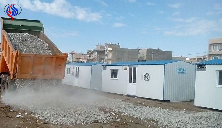 نصب 15 ألف كرفان في المناطق المنكوبة بالزلزال في كرمانشاه