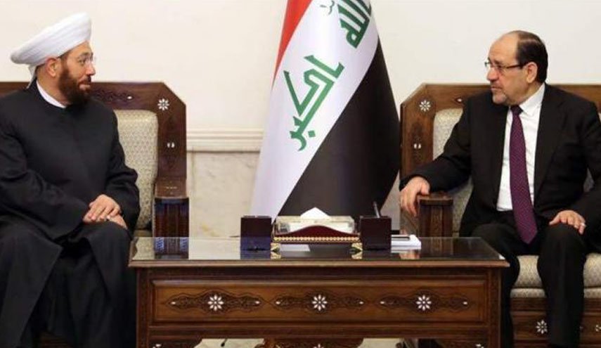 لدى استقباله مفتي سوريا.. المالكي يدعو لمواجهة قوى التطرف