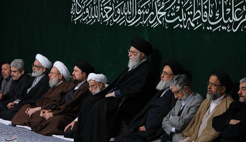 اقامة مجلس عزاء ذكرى استشهاد السيدة فاطمة الزهراء (س) بحضور قائد الثورة + صور