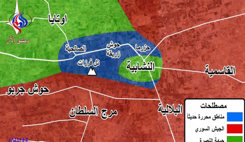 الجيش السوري يتقدم بالغوطة ويصل دوار الشيفونية