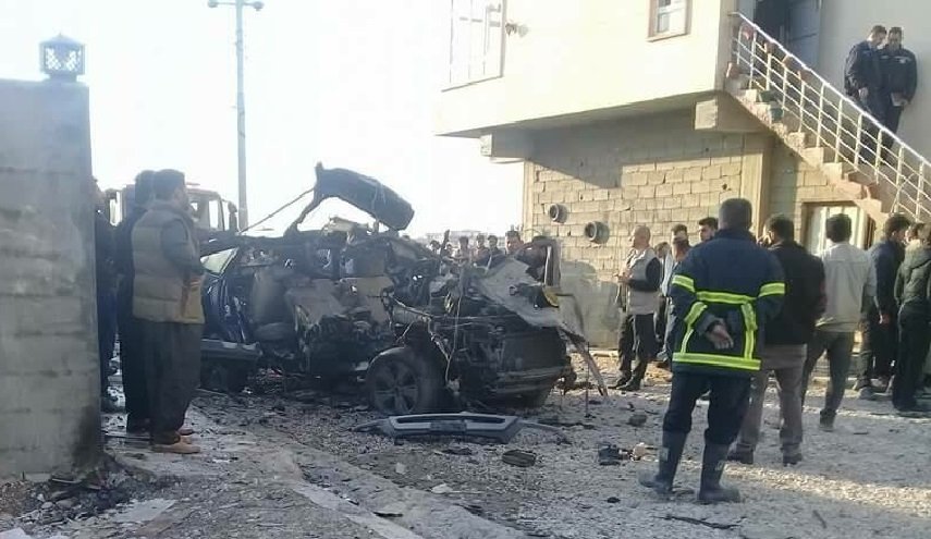 الصور الاولى لانفجار غرب اربيل