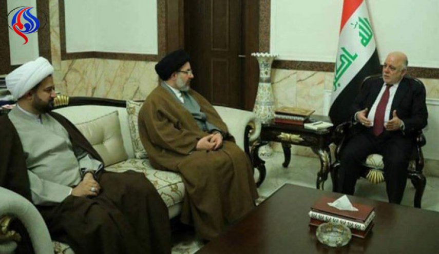 العبادي يستقبل وفد زعيم التيار الصدري مقتدى الصدر
