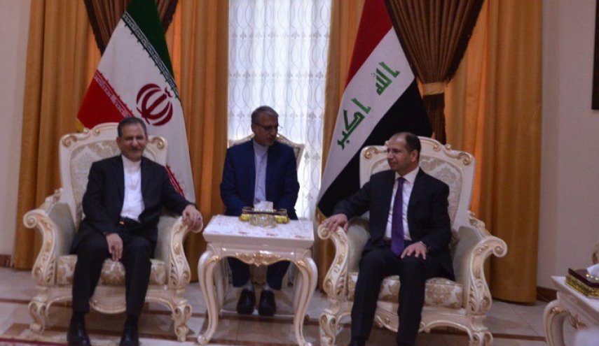الجبوري وجهانغيري يناقشان اهمية التعاون الاقتصادي والاستثماري