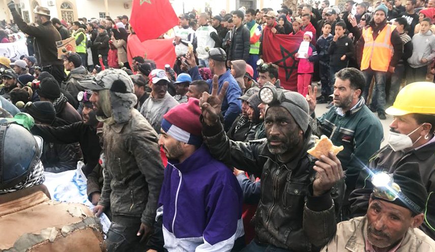 توقيف قياديين شابين في حركة الاحتجاج في جرادة بالمغرب