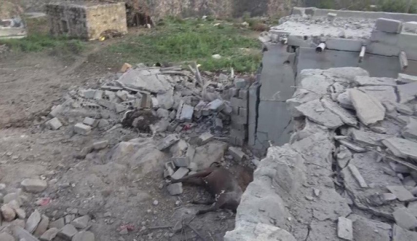  غارة للعدوان على منطقة بركان بصعدة تتسبب في أضرار مادية