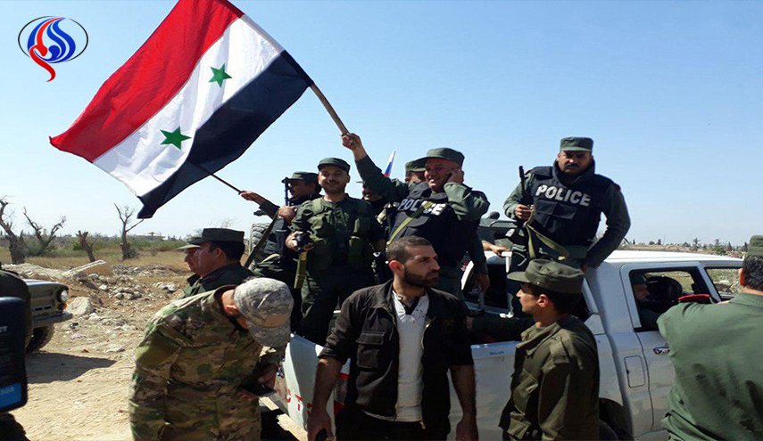 بالصور..دخول قوى الأمن الداخلي إلى مدينة دوما في الغوطة الشرقية