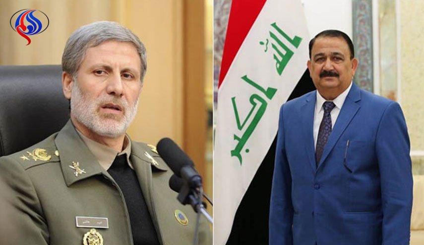 وزير الدفاع العراقي يشيد بدعم ايران لبلاده في مكافحة داعش