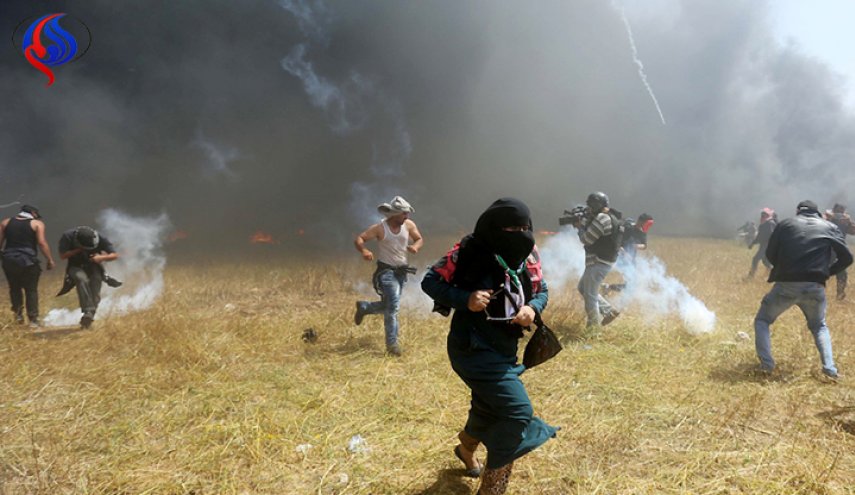 حضور متميز للمرأة الفلسطينية في مسيرات العودة +صور
