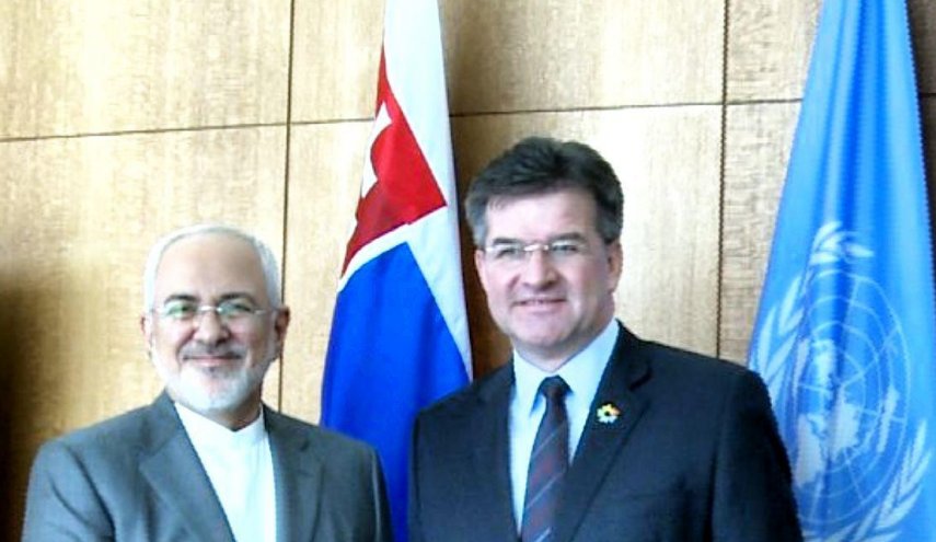 دیدار وزیر امور خارجه با رییس مجمع عمومی سازمان ملل
