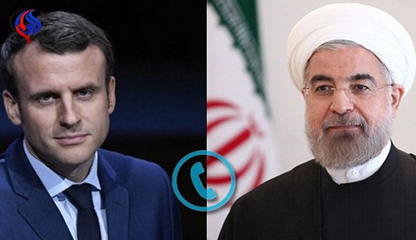 الاتفاق النووي في اتصال هاتفي بين روحاني وماكرون
