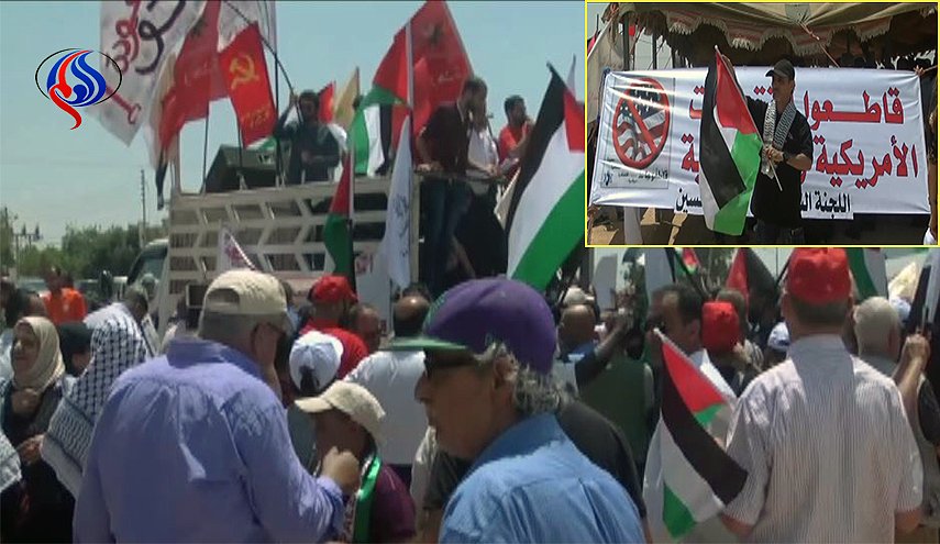 مهرجان جماهيري في الاردن قرب حدود فلسطين المحتلة