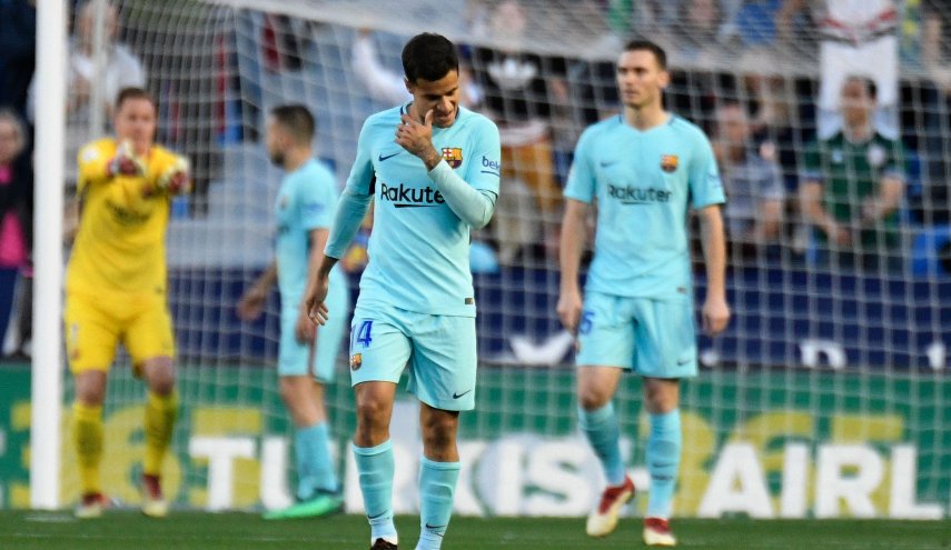 ليفانتي يبخر آمال برشلونة بانهاء الموسم دون خسارة