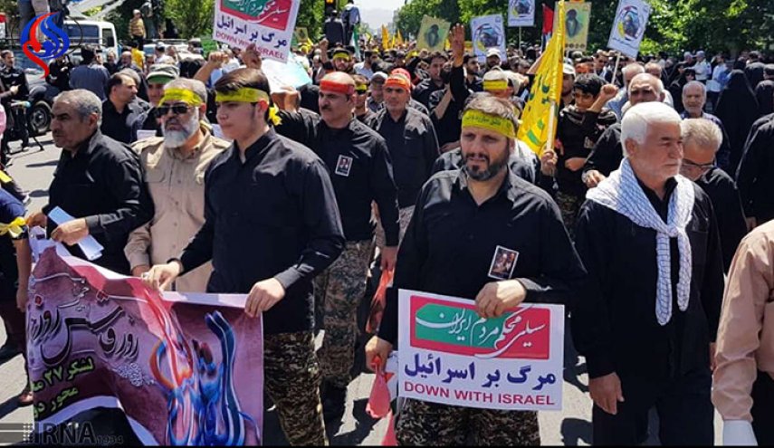مشاركة واسعة للشعب الايراني في مسيرات يوم القدس