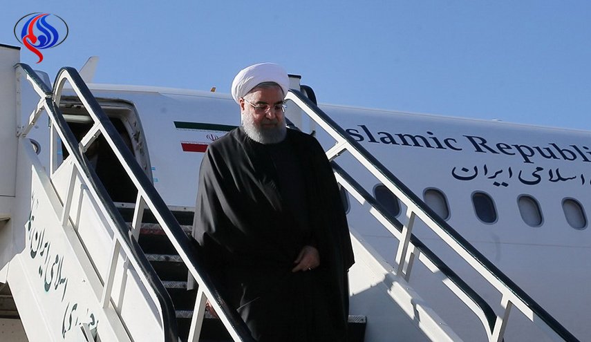 الرئیس الایراني حسن روحاني یصل الی الصین