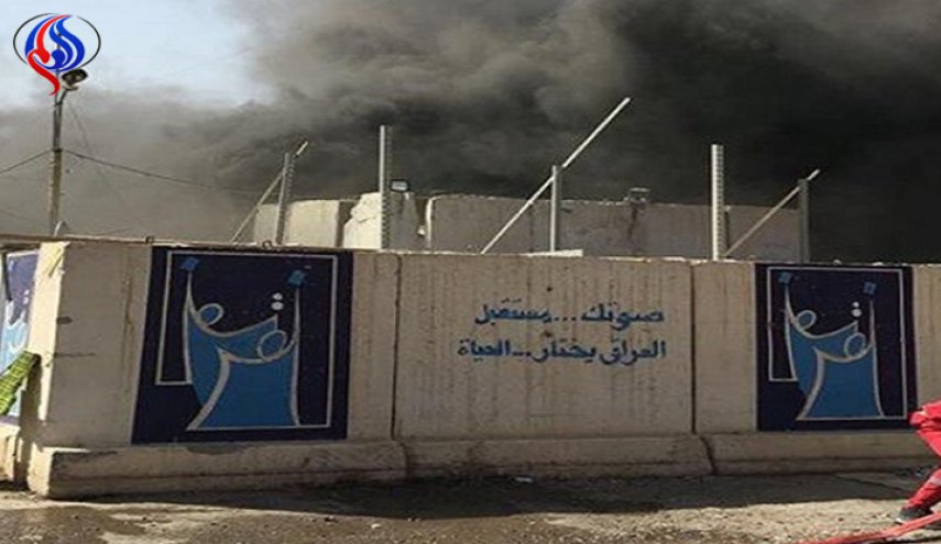 هذا ما طاله حريق المخازن الانتخابية في الرصافة ببغداد