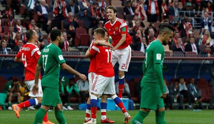 روسيا تمطر شباك السعودية في افتتاح مونديال 2018