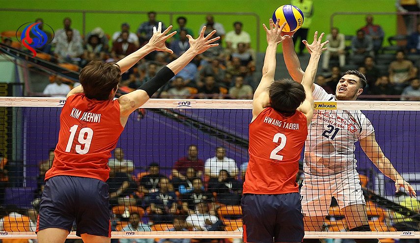 ايران تهزم كوريا الجنوبية في دوري الامم بكرة الطائرة