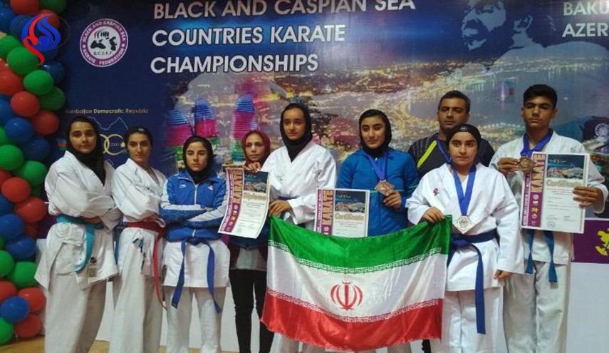 6 ميداليات ذهبية وفضية لإيران في منافسات دولية للكاراتيه