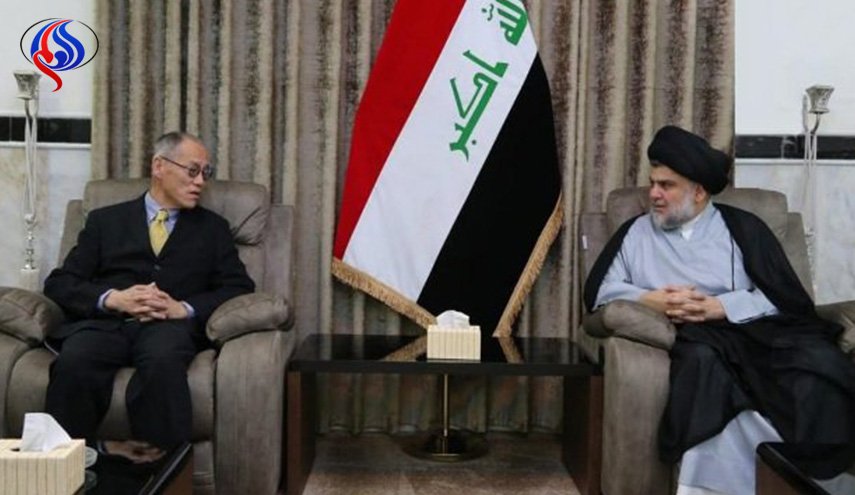 السفير الياباني يعرض على الصدر تجربة بلاده بعد الحرب