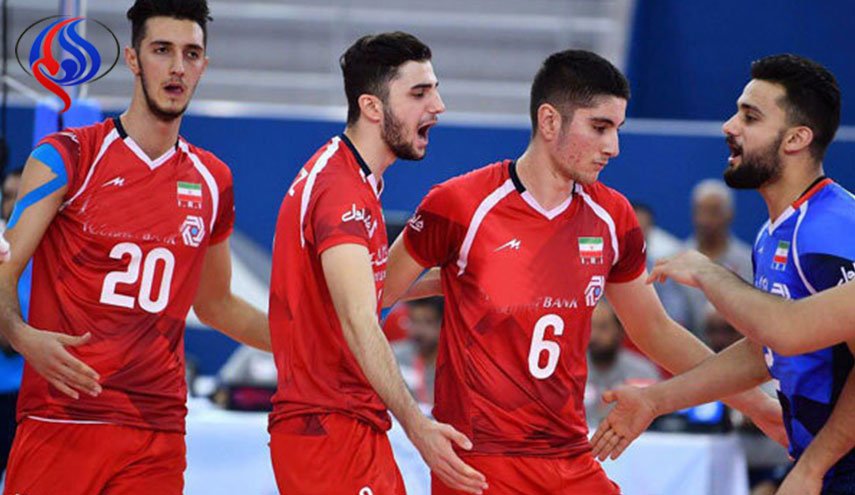 المنتخب الايراني لكرة الطائرة يتصدر مجموعته