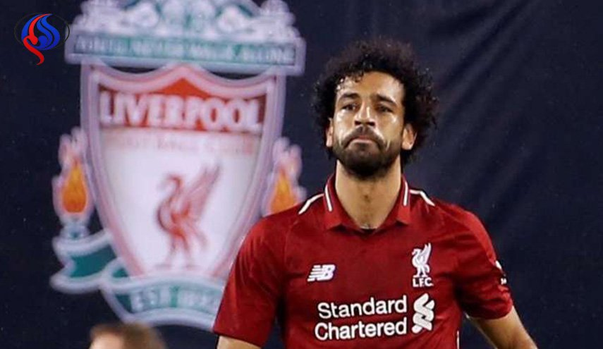لقاء بين مصارع عالمي ومحمد صلاح في أمريكا (صور)