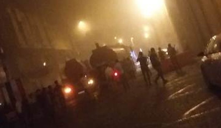 اندلاع حريق في سوق القلعة باربيل شمالي العراق