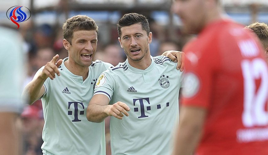 ليفاندوفسكي ينقذ بايرن من الاحراج وخروج حامل اللقب