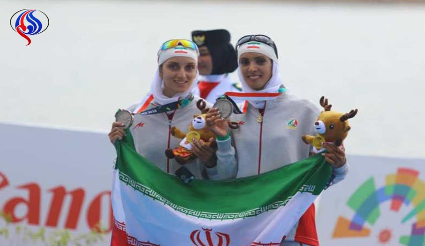 الفضية في التجديف الزوجي.. حصاد سيدات إيران