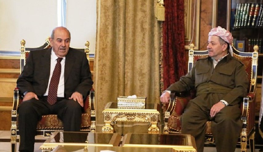 ماذا دار بين بارزاني وعلاوي في أربيل؟