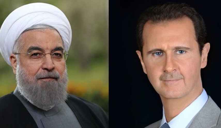 الأسد يعزي روحاني بضحايا الهجوم الإرهابي في مدينة اهواز 
