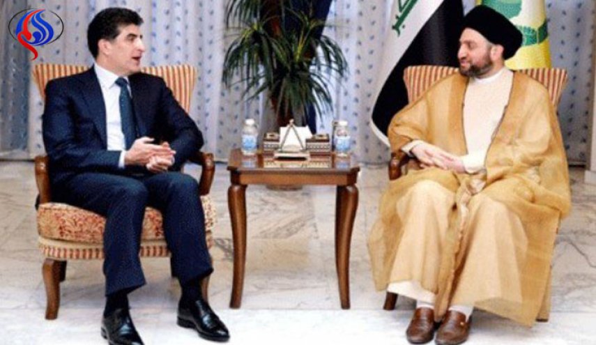 الحكيم والبارزاني يبحثان ملف تشكيل الحكومة والاستحقاقات الدستورية

