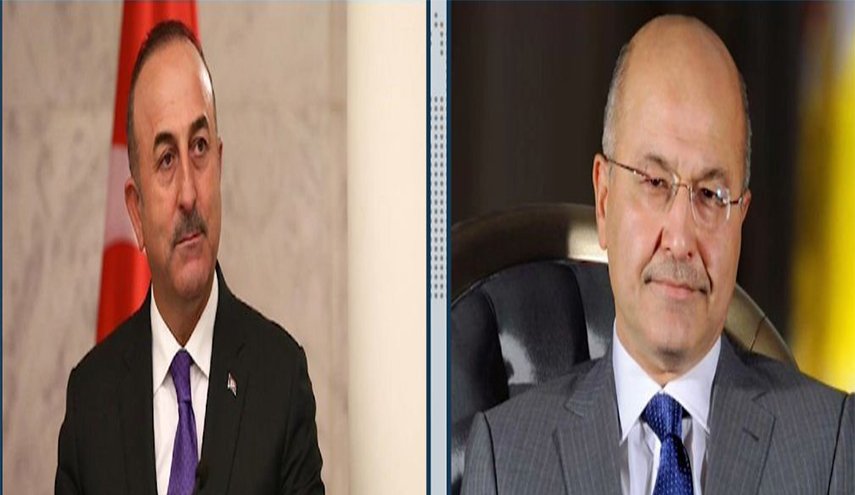 لقاء بين جاويش أوغلو و برهم صالح..هذا ما بحثاه