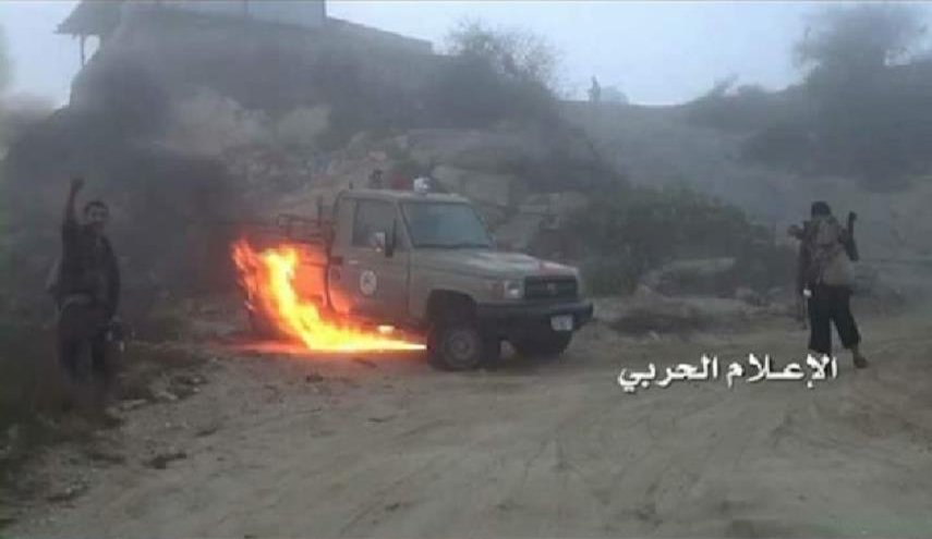 تدمير طقم ومصرع مرتزقة السعودية في الجوف ومأرب