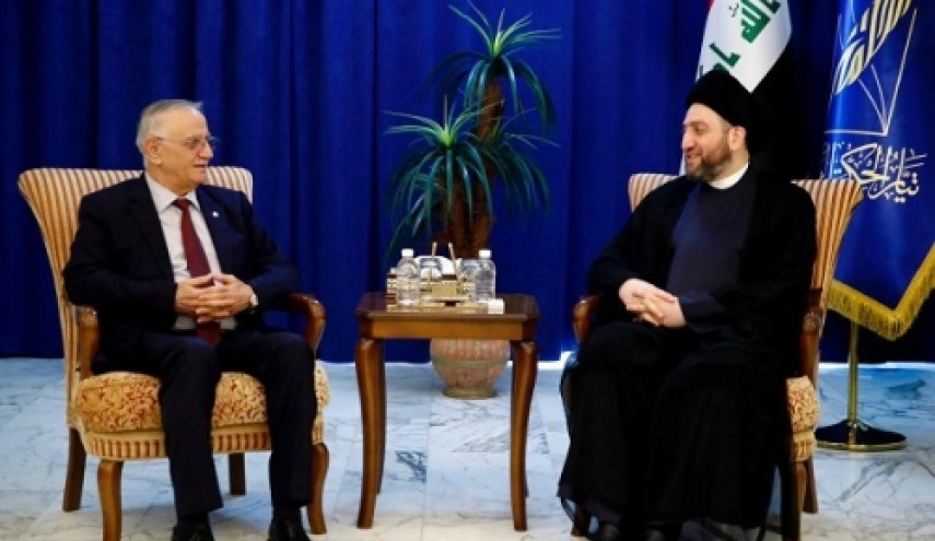عمار الحكيم يبحث مع وفد ائتلاف الرافدين استكمال تشكيل الحكومة
