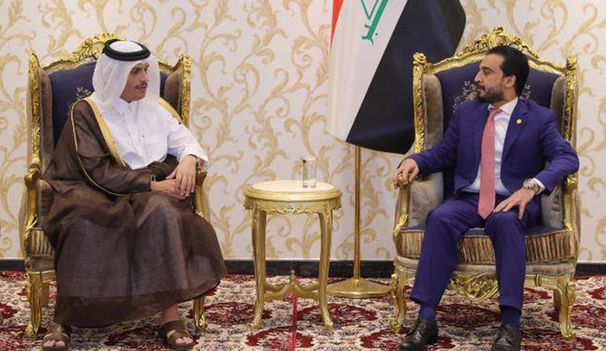 الحلبوسي يدعو قطر للمساهمة بإعادة الإعمار العراق


