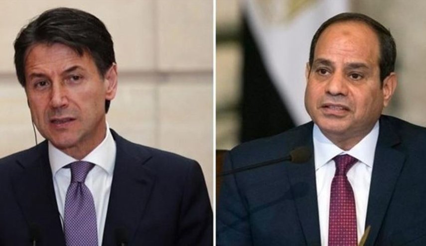 بحث أزمة ليبيا في اتصال هاتفي بين السيسي وكونتي