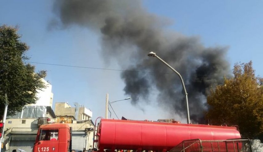 حریق گسترده در بازار مولوی

