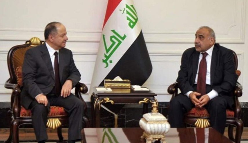 عبد المهدي والبارزاني يبحثان الاوضاع السياسية

