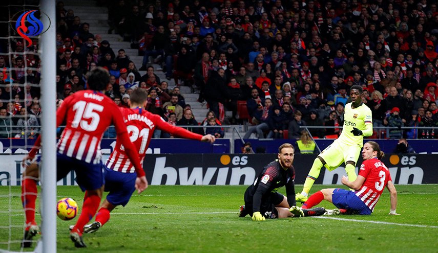البديل ديمبيلي يجنب برشلونة السقوط في معقل اتلتيكو