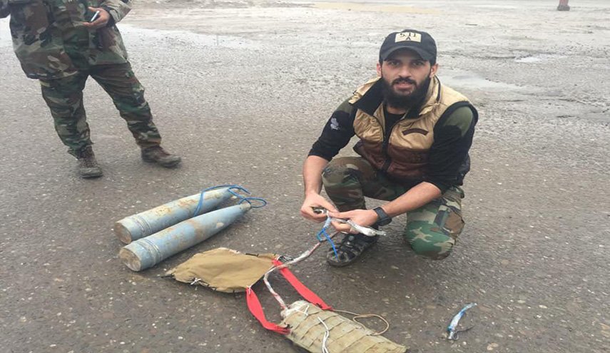 شاهد؛الحشد الشعبي يحبط هجوما انتحاريا بعجلة يقودها صبي