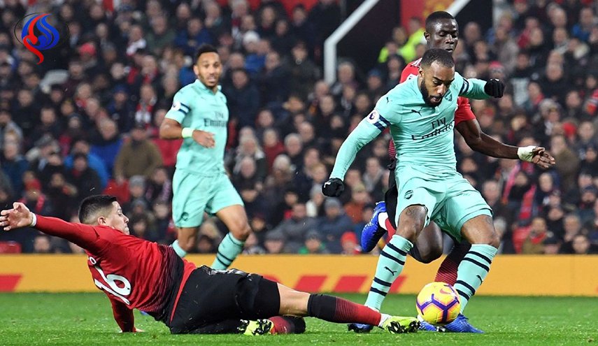 مانشستر يونايتد ينتزع التعادل 2-2 مع ارسنال