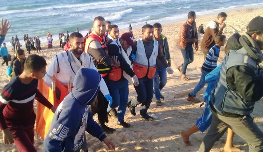 إصابات بقمع الاحتلال الحراك البحري الـ19 شمال القطاع