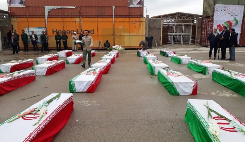 نقل رفات 46 شهيدا من شهداء الدفاع المقدس الى ايران
