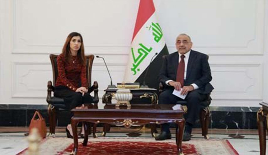 عبد المهدي يقرر منح نادية مراد وزوجها جوازين دبلوماسيين