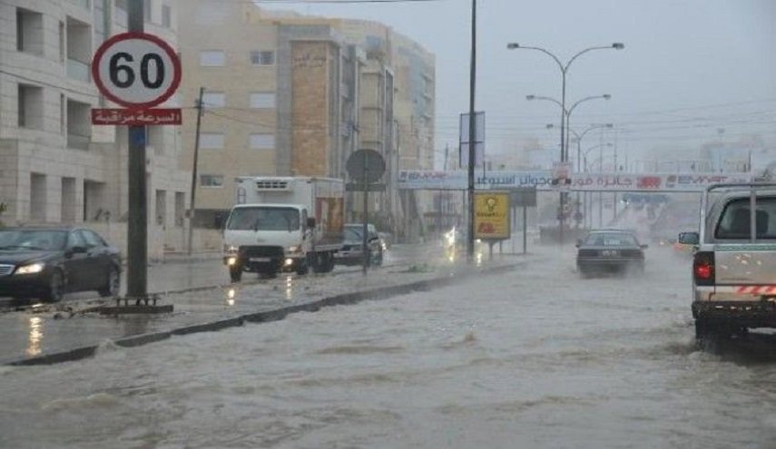 امطار غزيرة في اغلب مناطق الأردن 