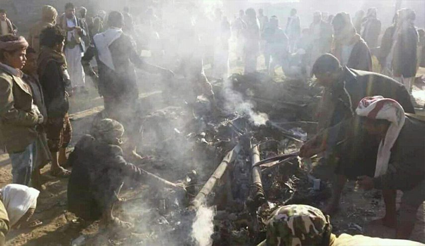 اسقاط طائرة بدون طيار للعدوان السعودي في صعدة