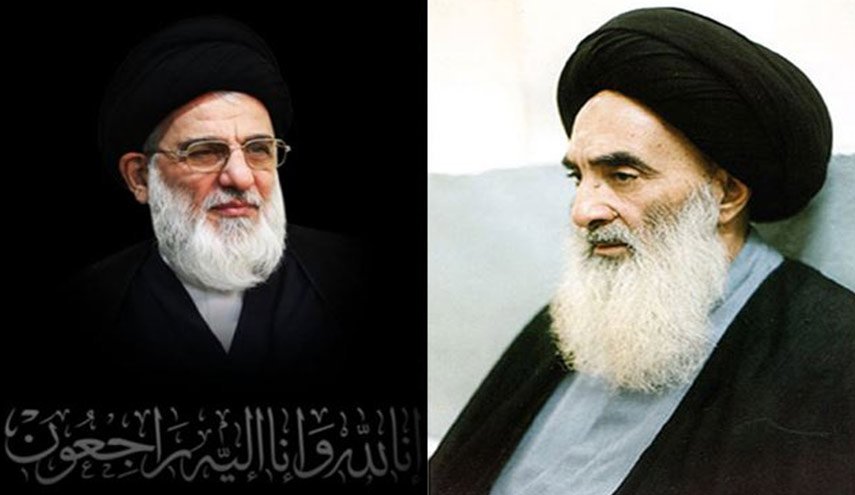 السيد السيستاني يعزي بوفاة السيد محمود شاهرودي+صور