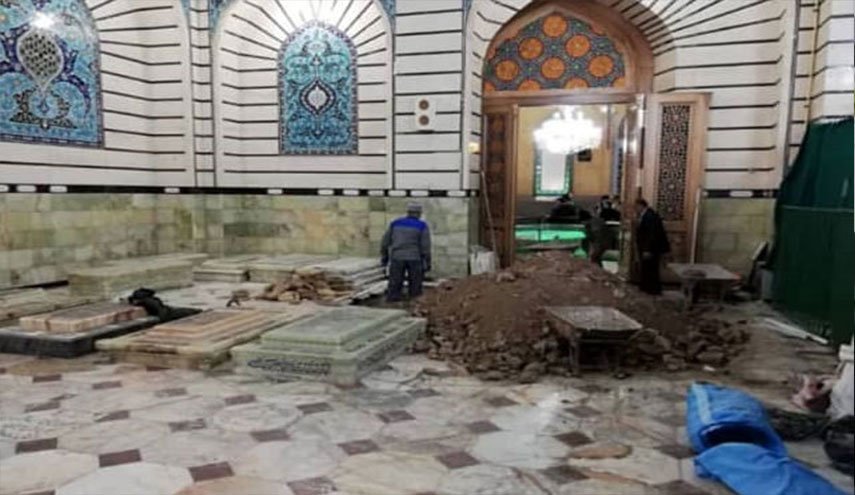 تشييع ودفن جثمان آية الله هاشمي شاهرودي في مدينة قم