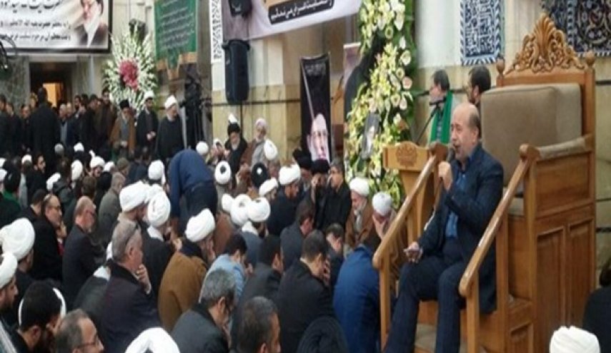 مراسم تأبين آية الله هاشمي شاهرودي بمدينة قم المقدسة
