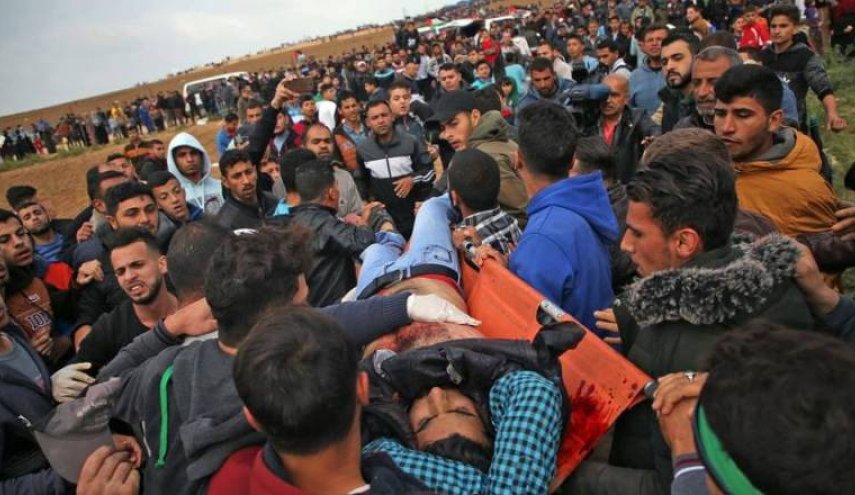 122 مصابا برصاص الاحتلال في جمعة لبيك يا أقصى

